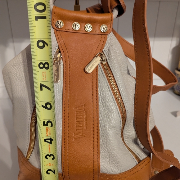 Valentina Cream and Tan Leather Women\'s Bag main image 12